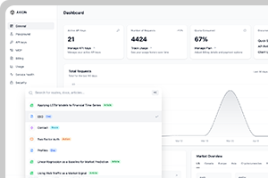Getting started with the Axion API